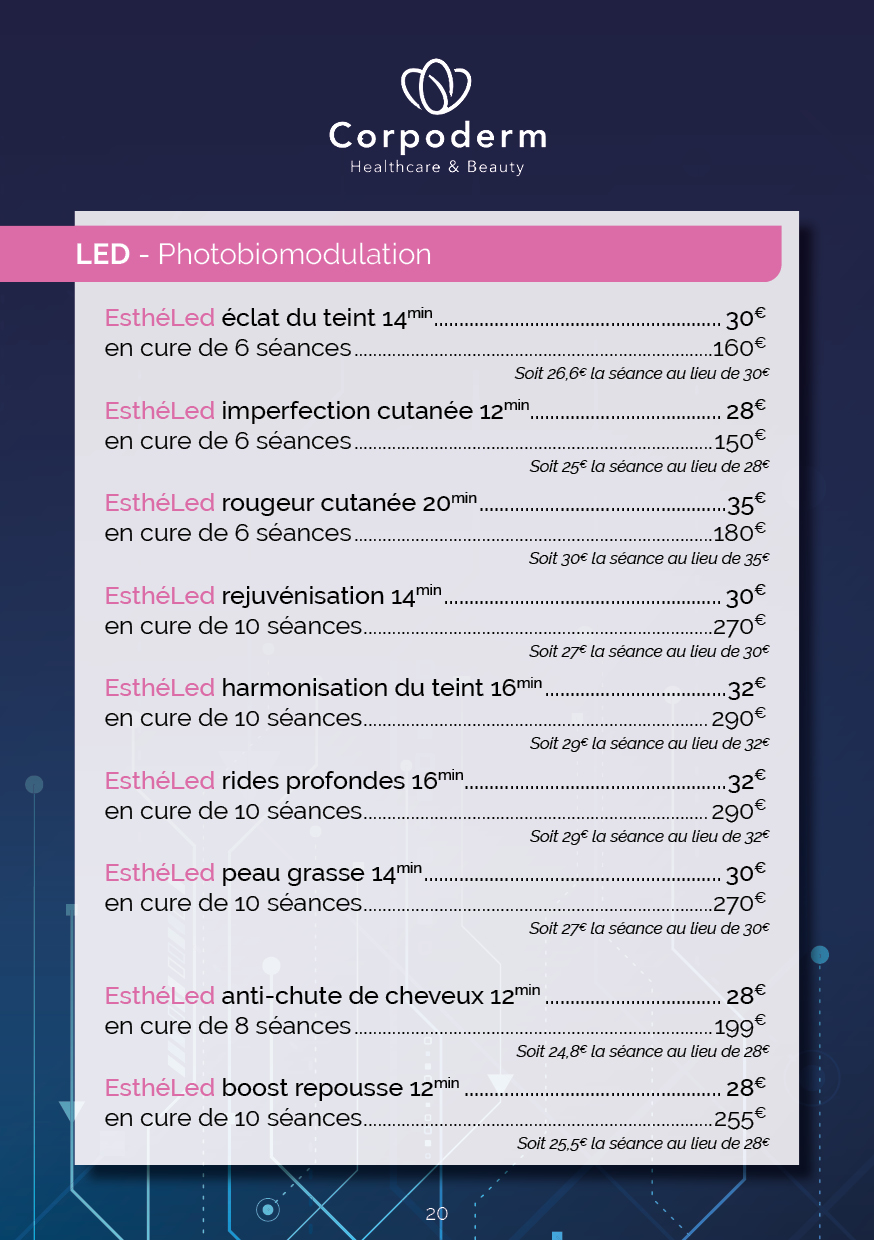 Menu de Soin JUNGLE 2022 V520 Menu de Soin JUNGLE 2022 V520