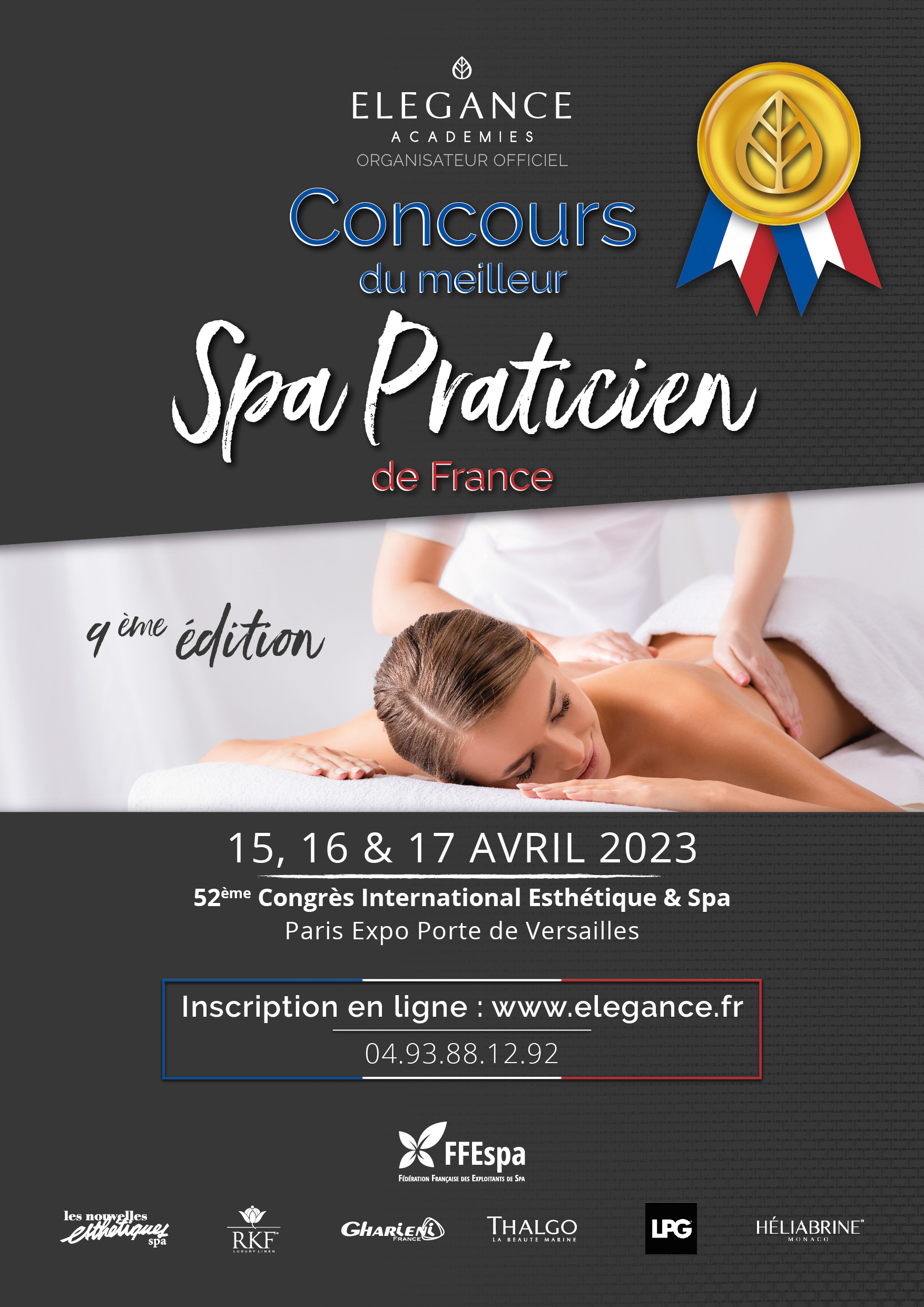 Affiche A3 Concours Meilleur Spa Praticien 2023