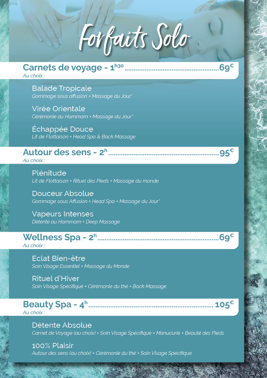 Menu de Soin JUNGLE 2023-6 Menu de Soin JUNGLE 2023 6
