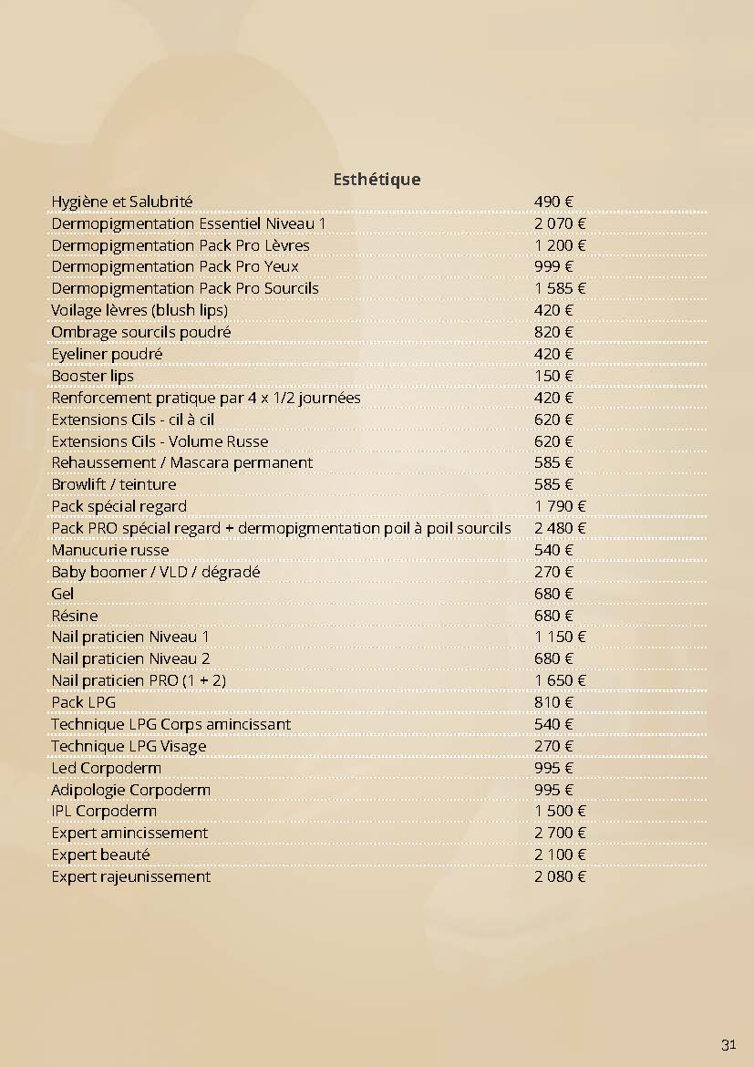 2023 BROCHURE TOUTES FORMATIONS Page 31