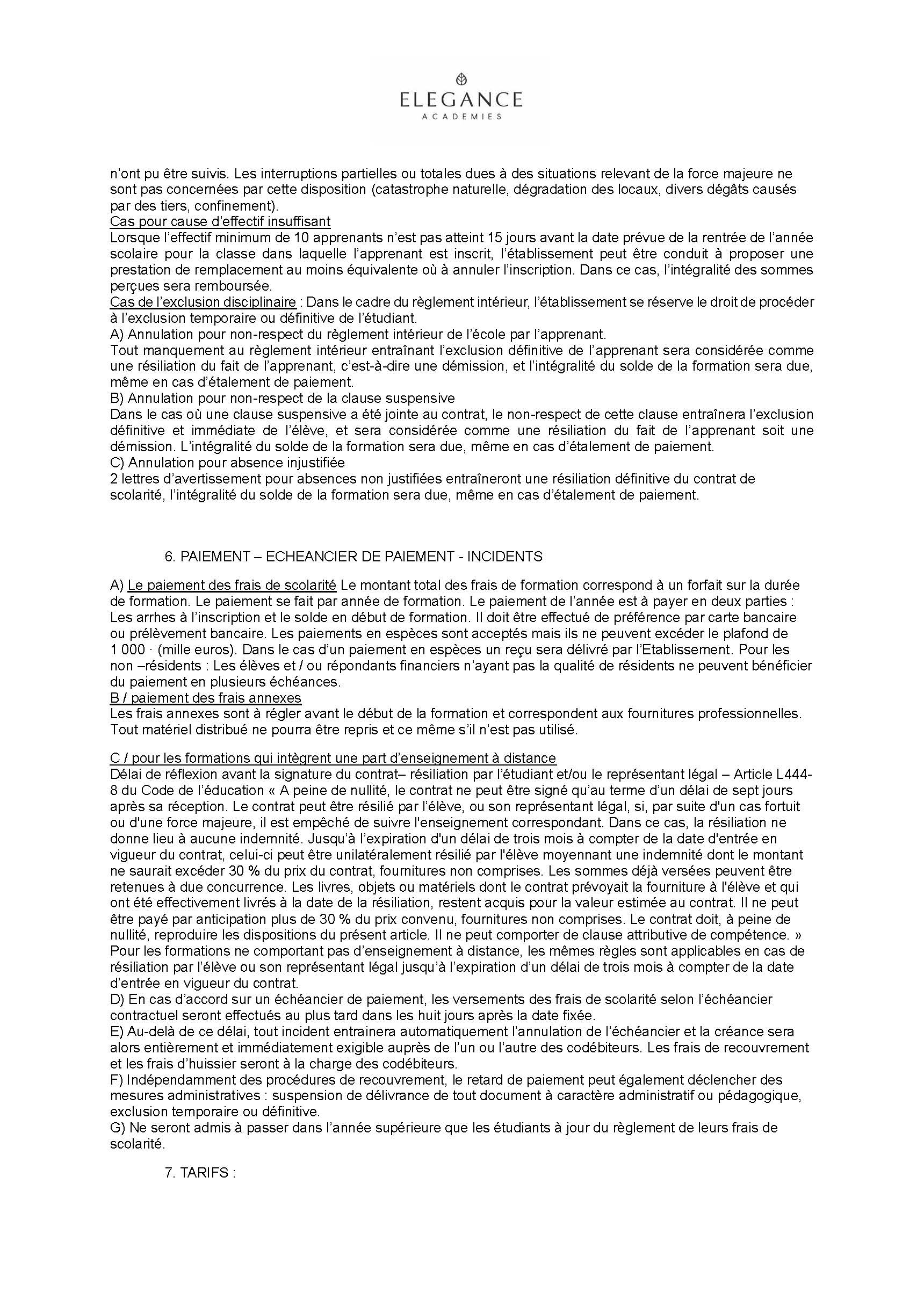 CONDITIONS GENERALES DE VENTE 2024 Page 2