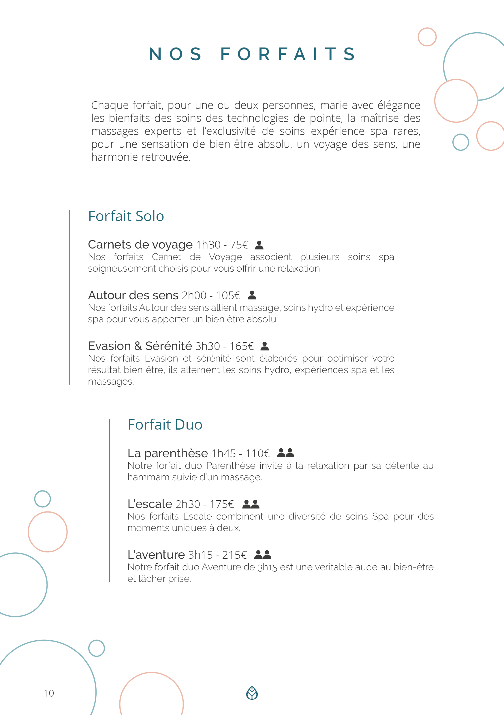 Menu de soin Metawell Lab10 Menu de soin Metawell Lab10
