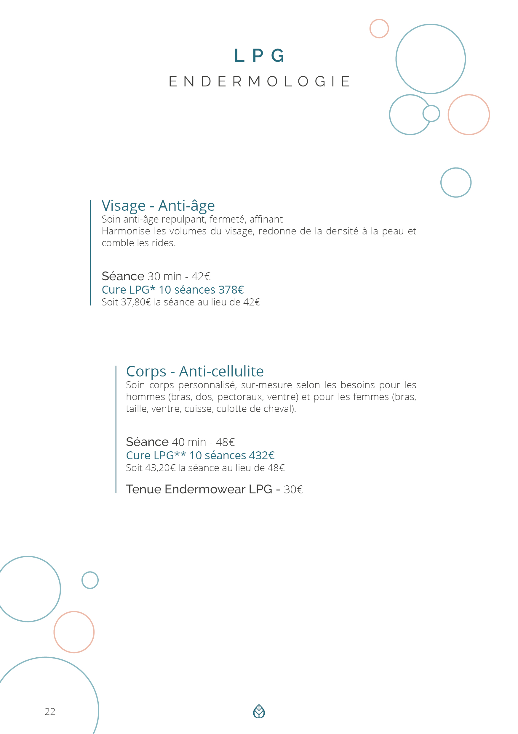 Menu de soin Metawell Lab22 Menu de soin Metawell Lab22
