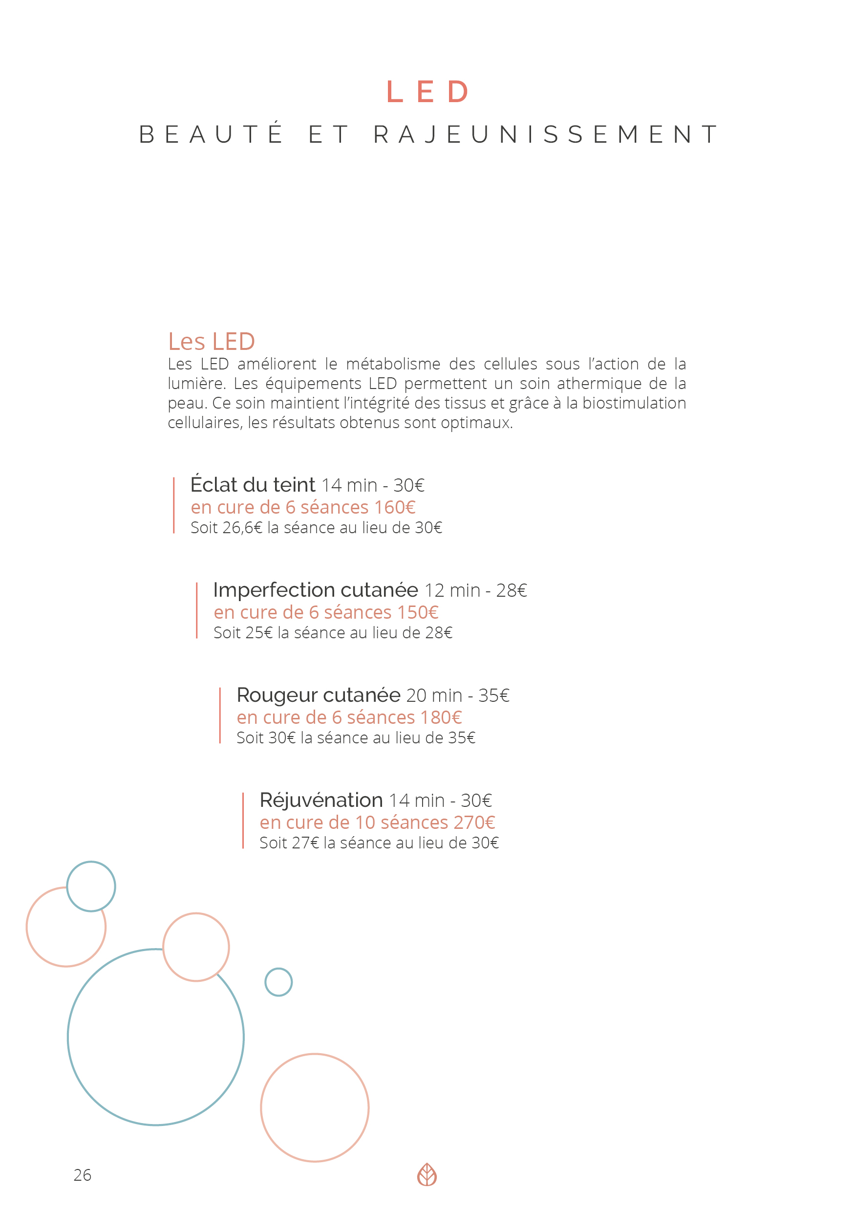 Menu de soin Metawell Lab26 Menu de soin Metawell Lab26