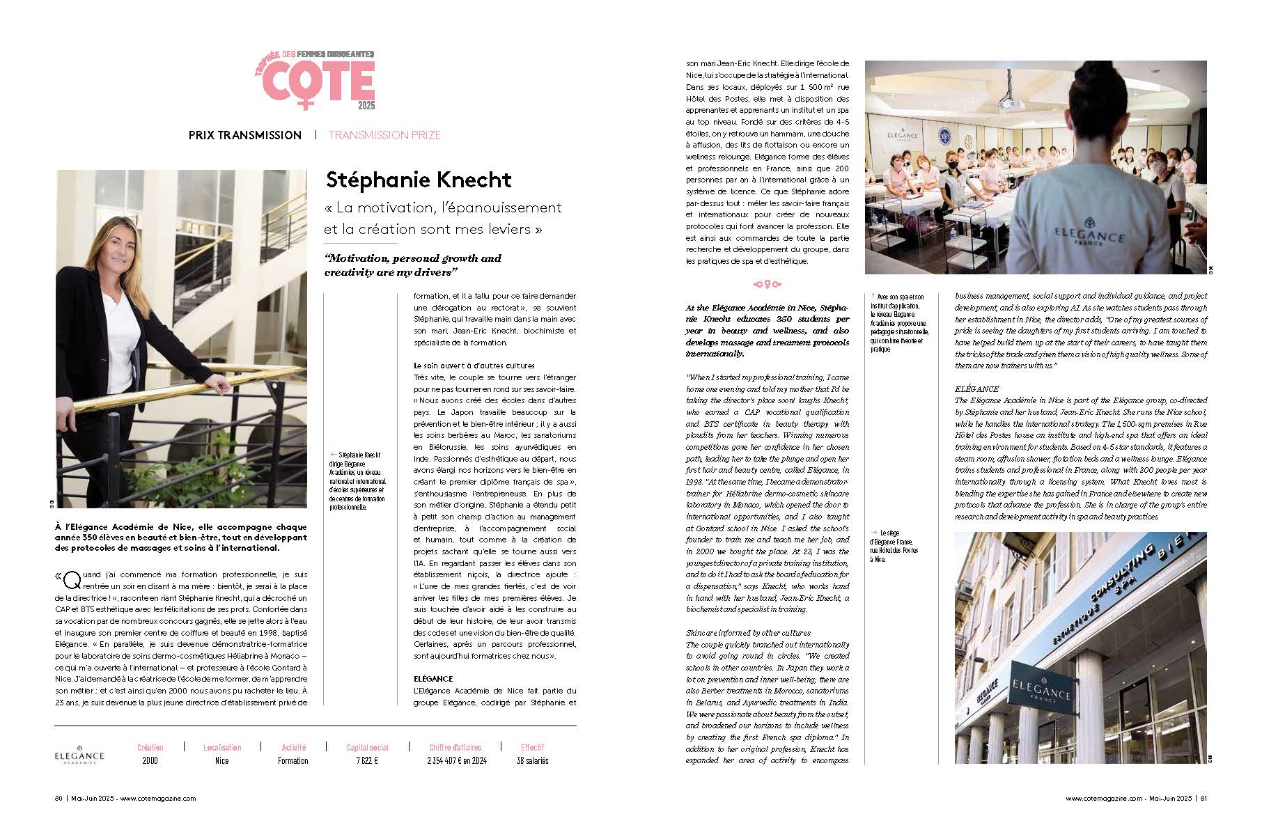 article Cote Magazine mai 2025 Page 3