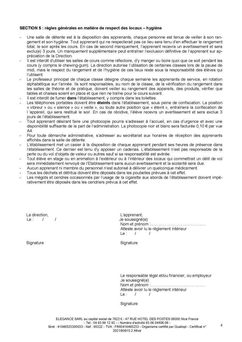 2025 Reglement detablissement 2024 CGV 2024 Page 4