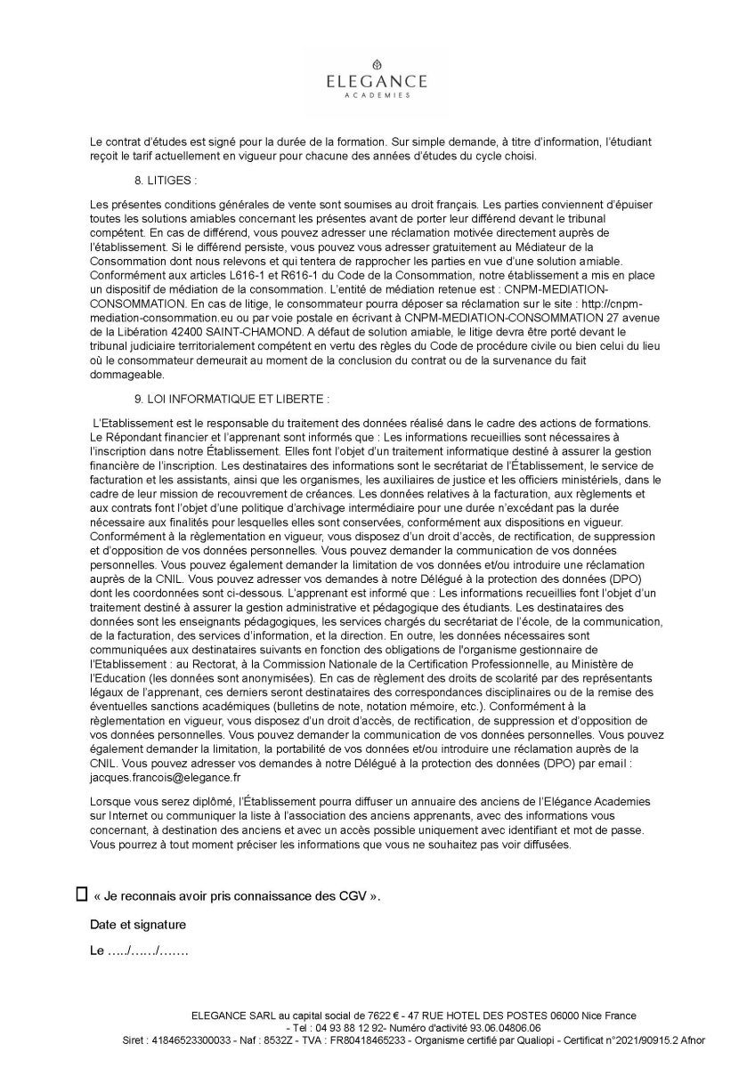 2025 Reglement detablissement 2024 CGV 2024 Page 7
