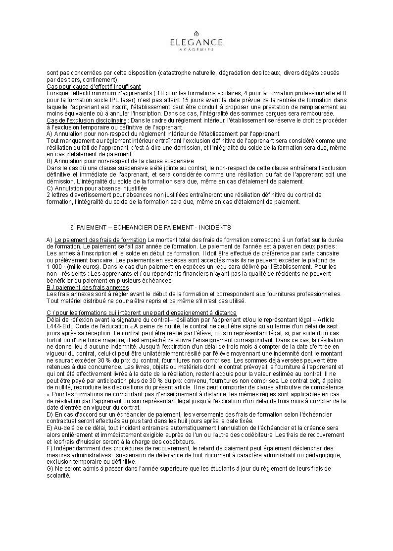 CONDITIONS GENERALES DE VENTE FORMATIONS 2026 Page 2