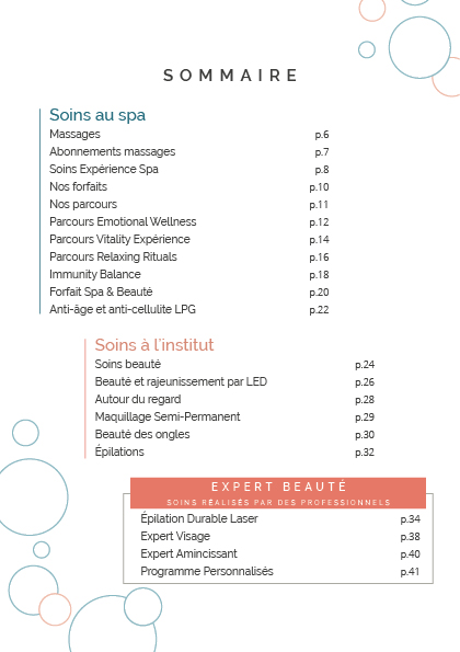 Menu de soin EXPERT 20264 Menu de soin EXPERT 20264