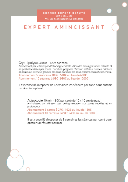 Menu de soin EXPERT 202640 Menu de soin EXPERT 202640