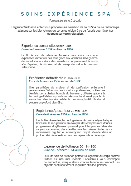 Menu de soin EXPERT 20268 Menu de soin EXPERT 20268